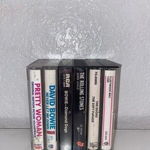 Vintage Cassette Tape Lot - Rock & Soundtrack Mix .